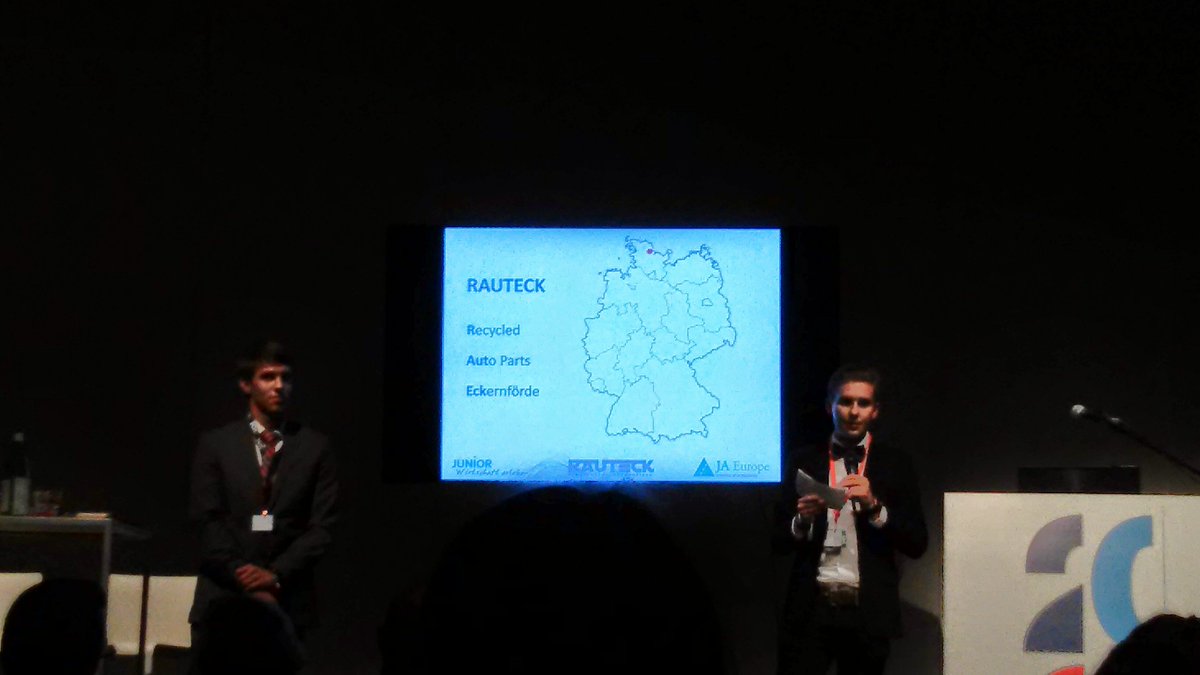 tatianacaplova's tweet photo. Really cool presentation by students company #Rauteck. Only 18 yeras old but so smart and funny! :) #e2020summit https://t.co/WKeYBMKsV2
