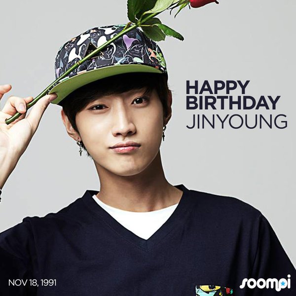 soompi's tweet image. Happy Birthday to #B1A4's Jinyoung! #HappyJinyoungDay bit.ly/1MSga3y