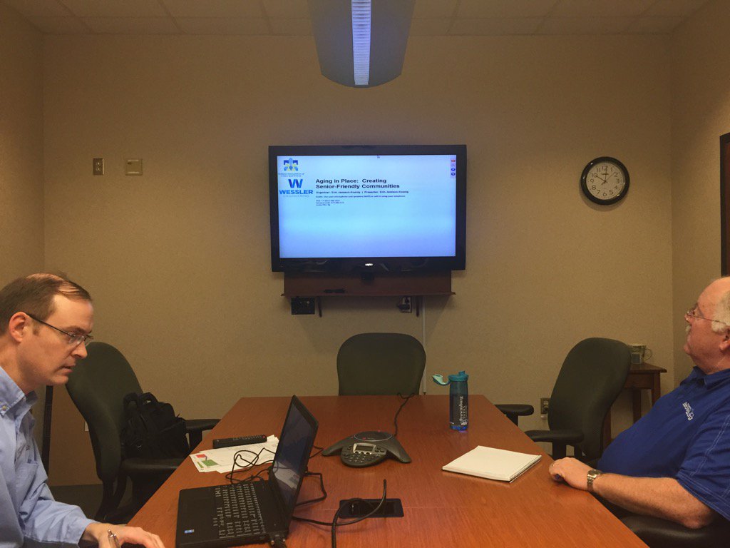 BrownsburgTM's tweet photo. Participating in the @INCitiesTowns Webinar titled "Aging in Place: Creating Senior Friendly Communities". https://t.co/Uvcvwfw2d6