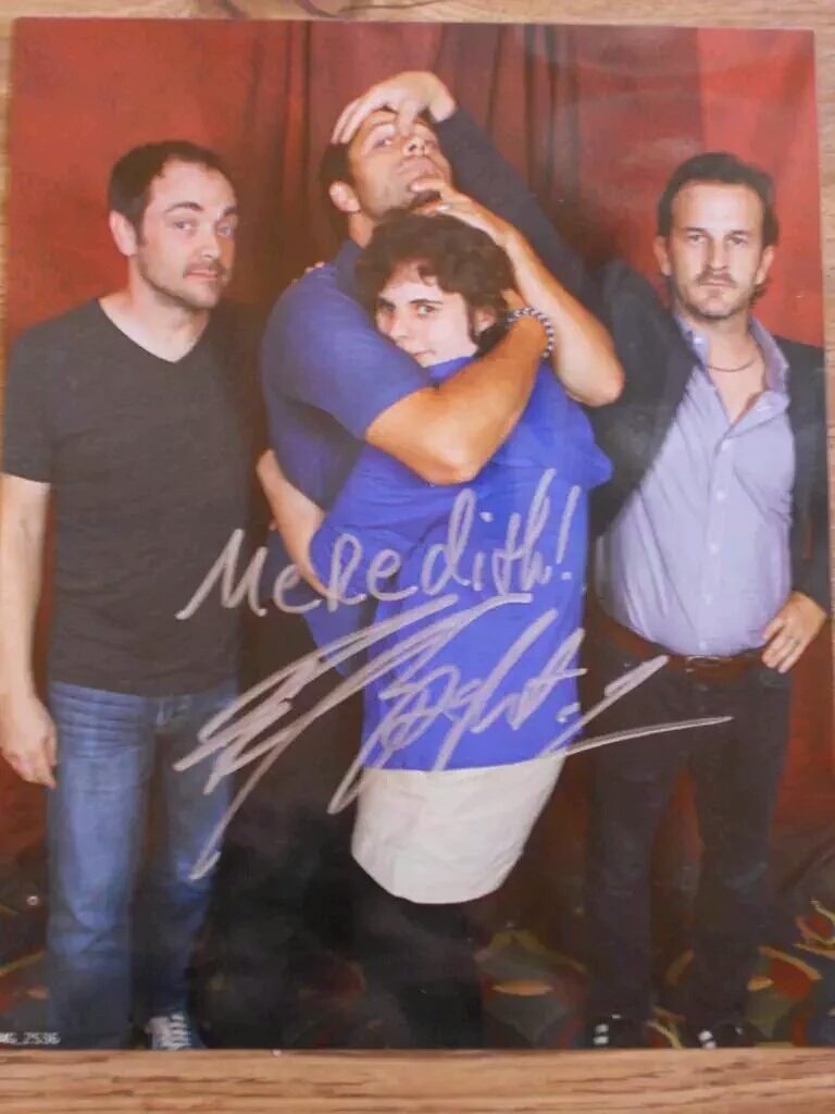 Sunnyfan09's tweet photo. @SPNfreaks Me &amp; @mishacollins first SPNCon highlights #NJCon2014 ft @Mark_Sheppard &amp; @dicksp8jr #SPNFamiIly https://t.co/6iqo6oJ7v2
