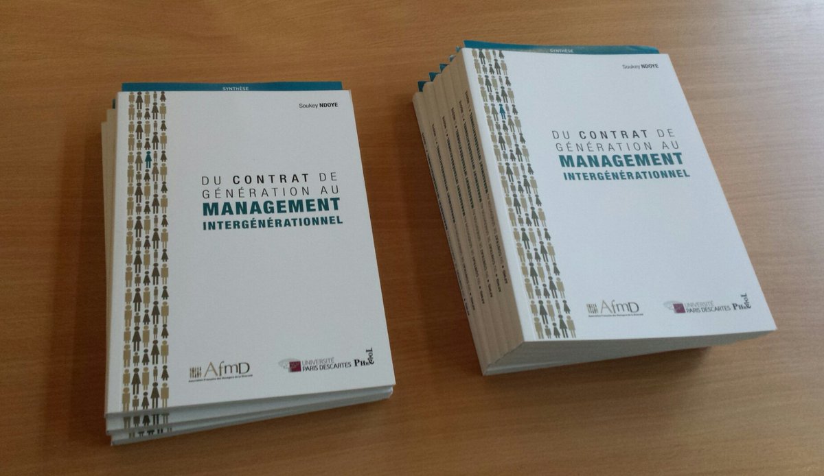 AFMD_Diversite's tweet photo. #Restitution: l'ouvrage AFMD "Du contrat de génération au management intergénérationnel" par S.Ndoye est disponible! https://t.co/57WI6K6Vmd