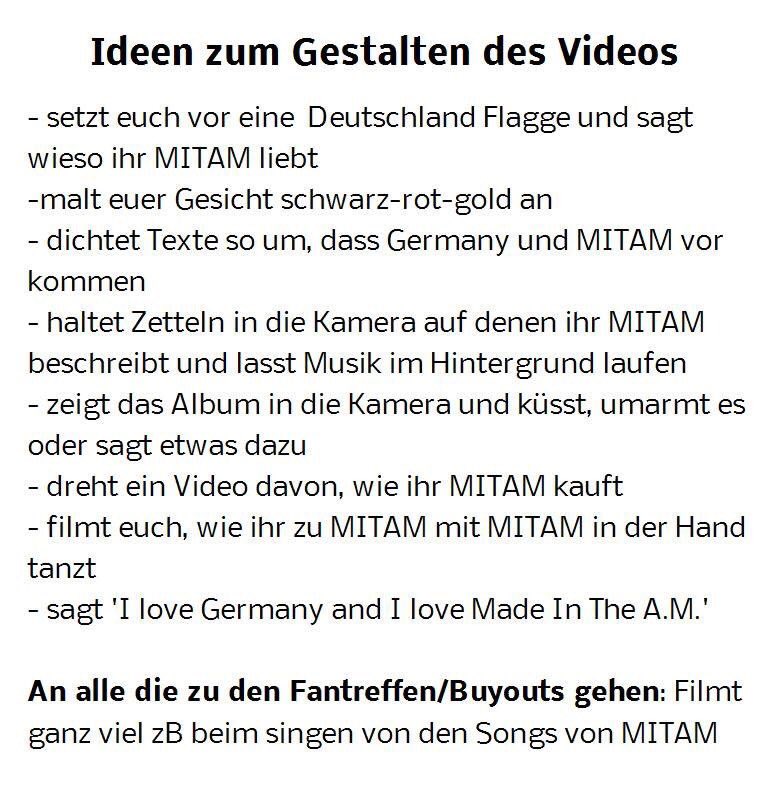 German1DTeam's tweet photo. Wir verlängern den Einsendeschluss für #GermanyLovesMITAM um eine Woche! Macht alle mit @1D_Deutschland #1DDE https://t.co/YTz64JsEQK