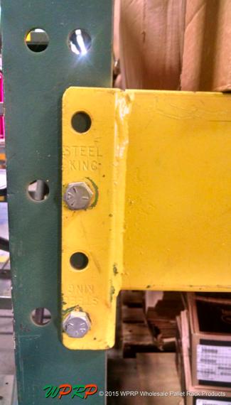 WPRP_palletrack's tweet photo. #TuesdayTip To identify @SteelKing #StructuralBeams, find their stamp & rounded corners on the beam connectors #WPRP https://t.co/Ah7vE89eZQ
