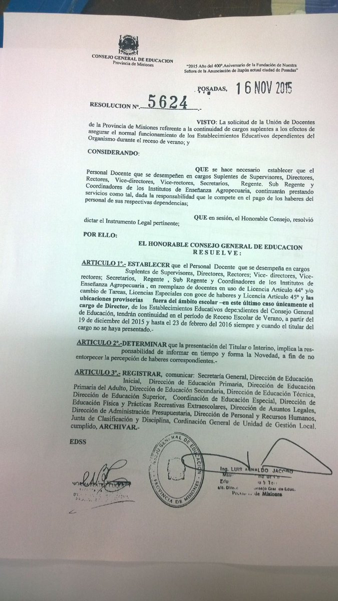 <a href="/udpm_misiones/">UDPM</a> cuida continuidad suplentes de cargos jerárquicos que seguirán percibiendo haberes en receso verano