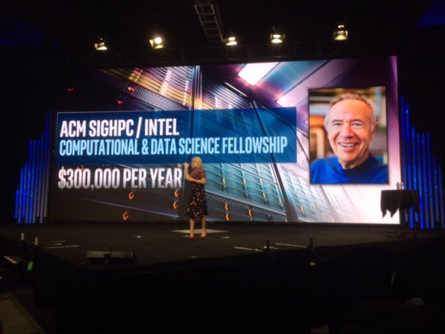 SIGHPC/Intel: $1.5M over 5 years for fellowships funding grad degrees in comp. and data science for women/minorities