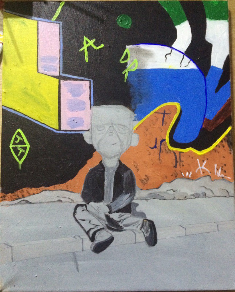 Working on this at the min #art #graffiti #painting