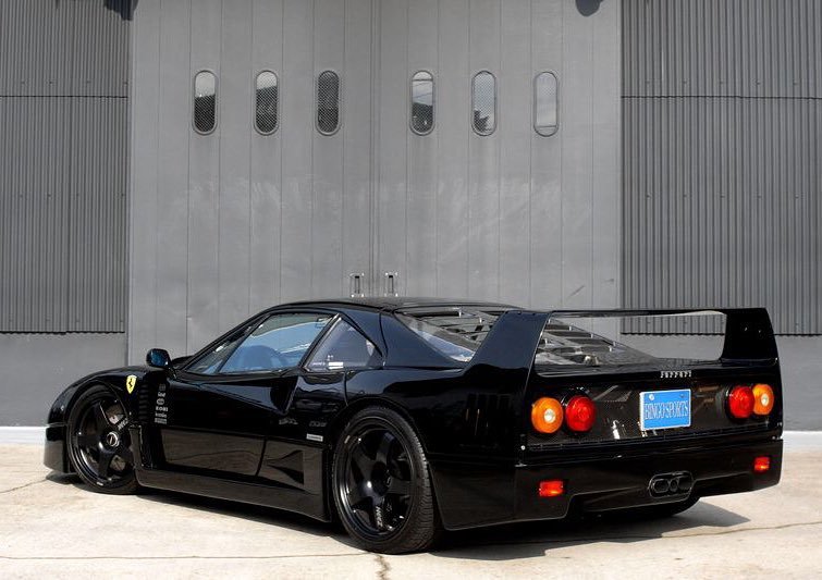 Only Ferrari Pics Ferrari F40 Tuning Car Cartuning Tuner Tuningwillneverdie Ferrari F40 Black Libertywalk Rocketbunny Rwb T Co Ua5q5wh7rz