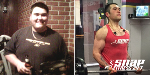 snapfitness's tweet photo. “I went from 350-180lbs. My whole life changed.” @Chinaamaaan https://t.co/JF1OzbkgEf #TransformationTuesday https://t.co/eVUyT3w0mu