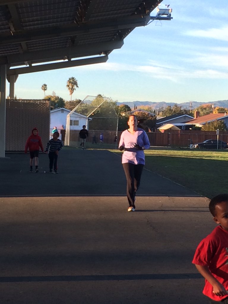 SunTerraceSTEM's tweet photo. Miss. G setting the pace for Run Club #fitlife #rolemodels #MSUSD https://t.co/JAT95VpIEX