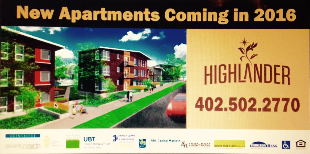 seventy5north's tweet photo. Newly designed construction sign for Highlander site. #EastSideOf30thStreet #Highlander #75N https://t.co/WbF5OiaII5