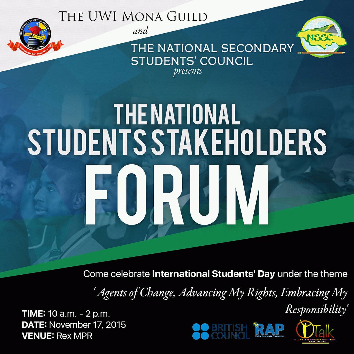 UWIMonaGuild's tweet photo. We're here at the #GuildNSSCISD forum.

Feel free to join in at the Rex MPR. We go until 2:00 p.m. https://t.co/vWhJG5Wnbr