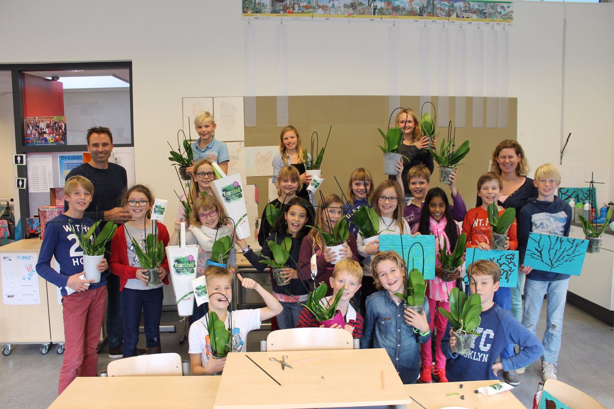 TerLaakOrchids's tweet photo. De komende 12 weken gaan de leerlingen van Basisschool De Overplaats aan de slag met Yourchid! Wat een enthousiasme! https://t.co/6GEDAQRxXg