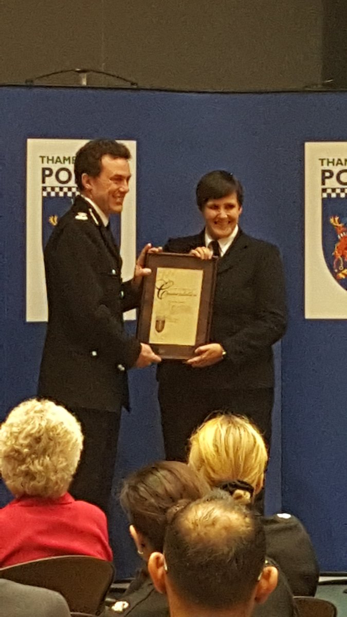 ThamesVP's tweet image. PC Collet is commended after she &amp;amp; another PC saved the life of a lady who had attempted to harm herself #ccawards
