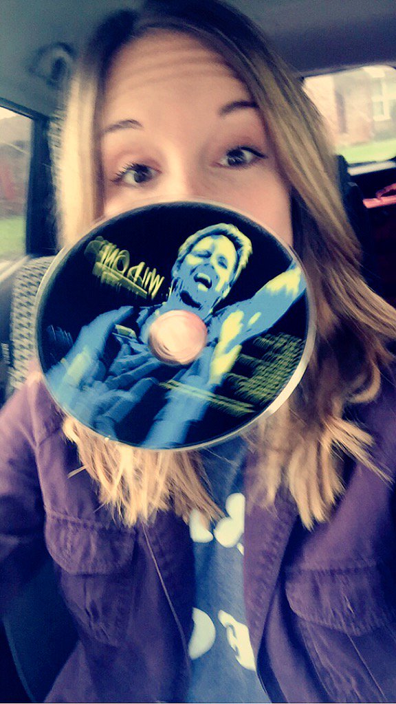 sam_sanders7's tweet photo. you said to take a pic holding the cd...but I thought letting it fly on its own would be more fun @KipMooreMusic https://t.co/tvjnShzi1E