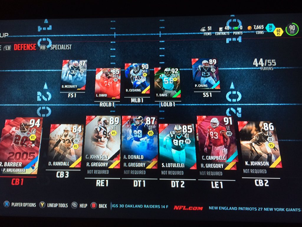 GoHeels54's tweet photo. Team update 😏 #MUT16 https://t.co/07sUChjQaz
