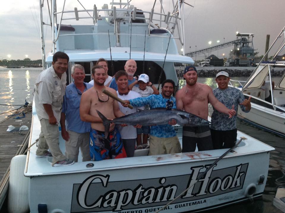 CaptHookFish's tweet photo. Great opening for the Capt Hook.  43 sails caught in 3 days and a possible Guatemalan 70+ lbs wahoo record. https://t.co/XytS8656EE