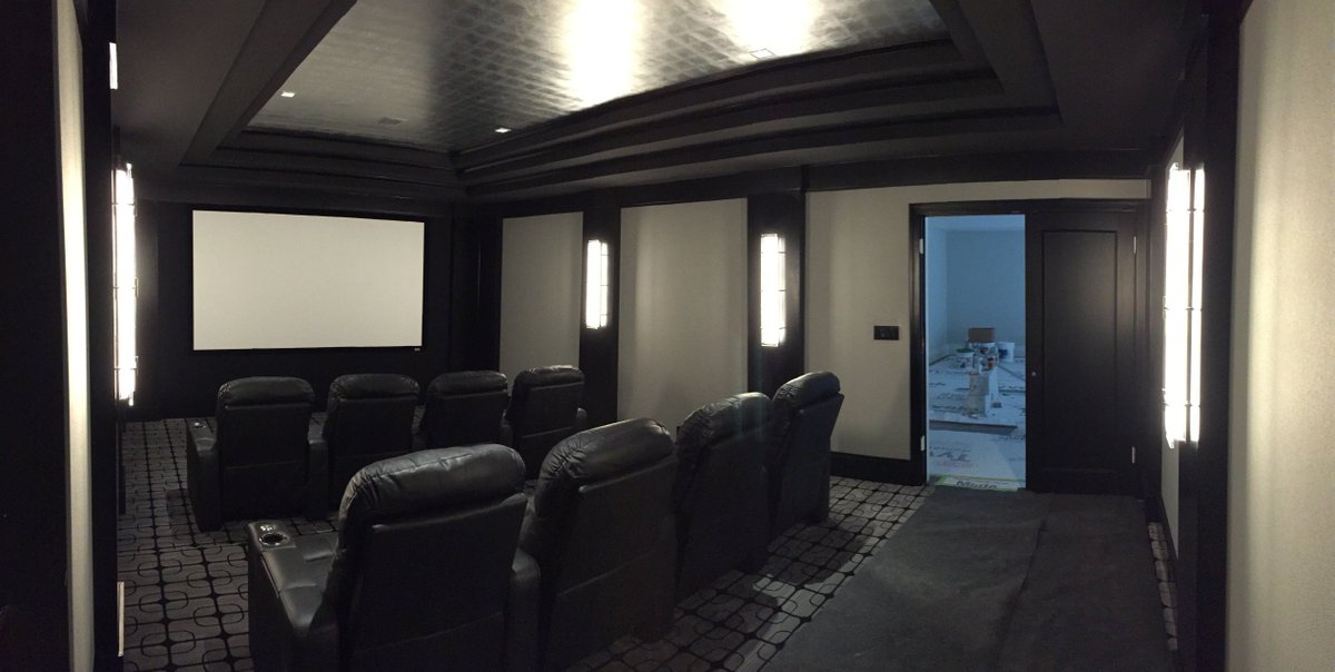 Acoustic_Panel's tweet image. Another great looking Theater by Acoustic Finishes. AV by Sound Smith in Southampton NY