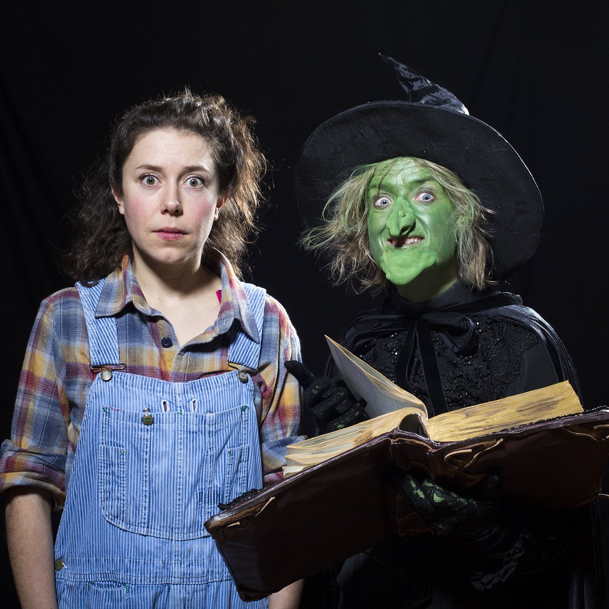 northernstage's tweet photo. First glimpse of Dorothy's ruby slippers &amp; the Wicked Witch in all her gruesome green glory #WonderfulWizardOfOz https://t.co/k2upmb9nO1