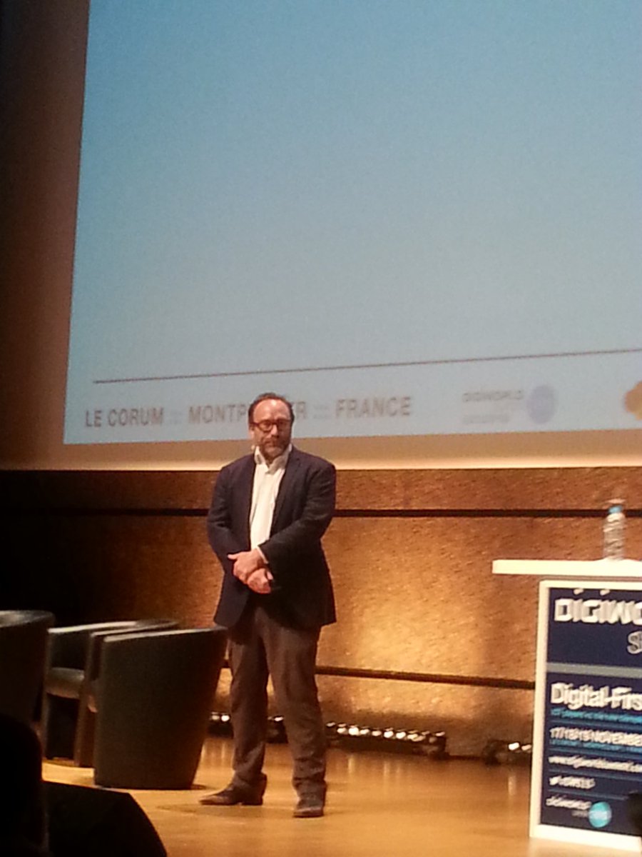 DigiWorldEvents's tweet photo. Starting now @jimmy_wales ! Have a nice conference! #dwweek15 #DWS15 https://t.co/eEcAuakQCi