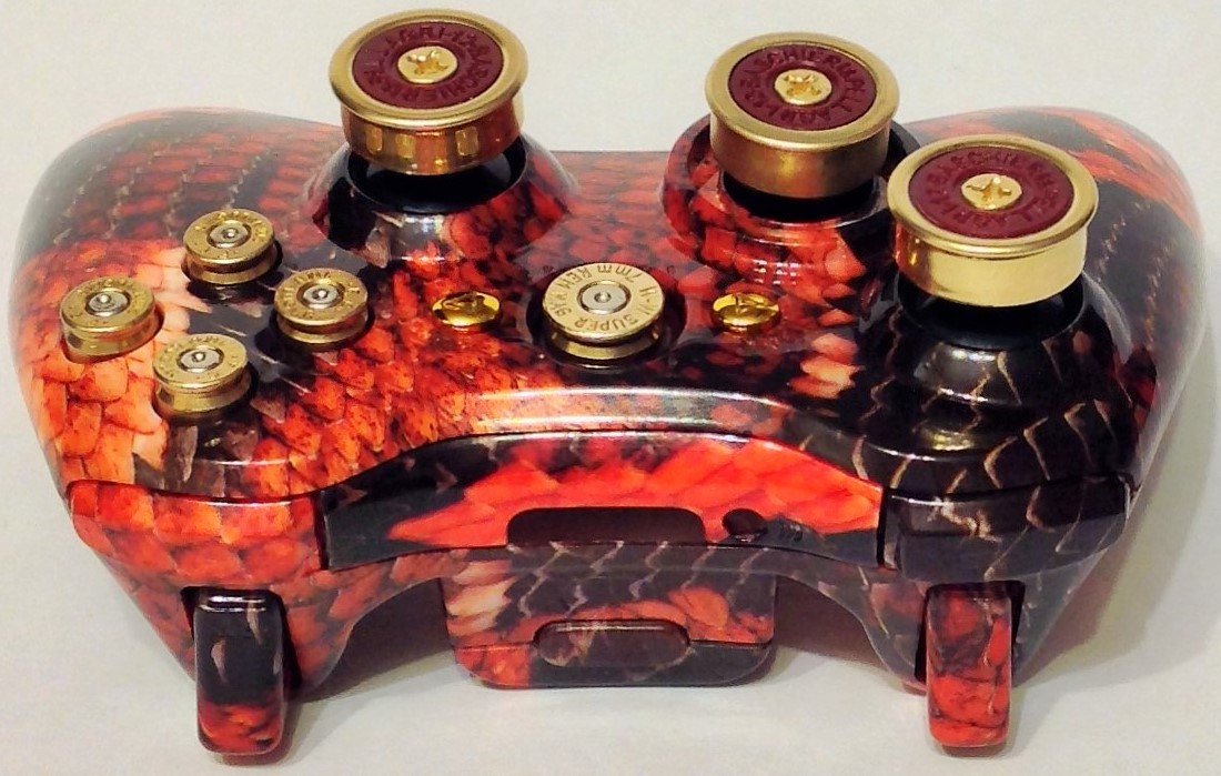 #Microsoft Xbox 360 #Custom #Hydro Dipped Red Snake Skin Gamepad Shell And Brass , LINK:
zeppy.io/product/gb/3/2…