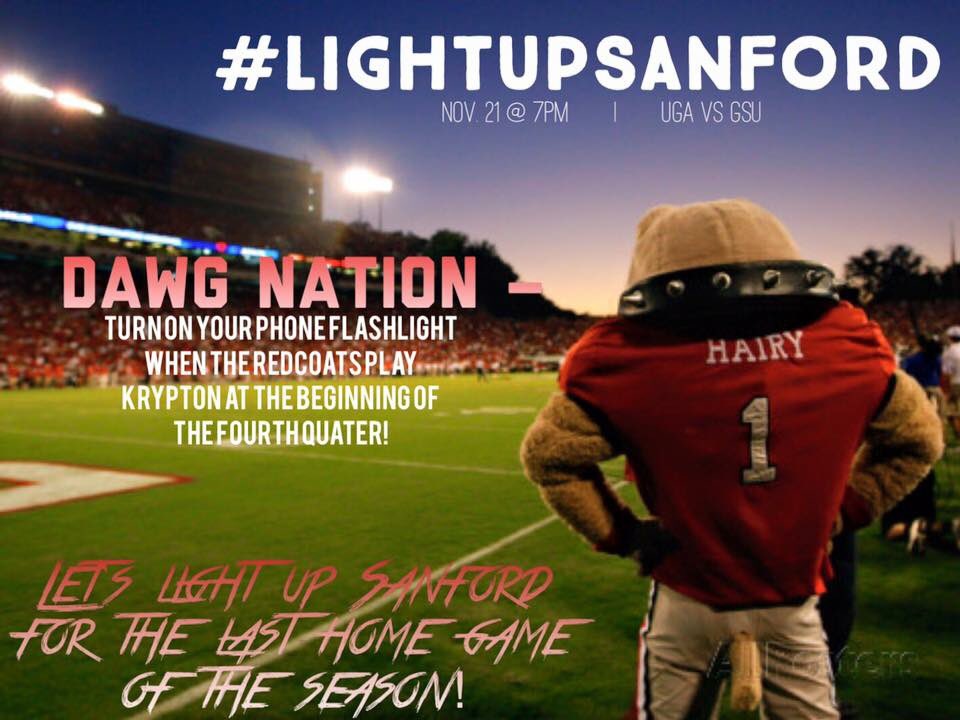 redcoatproblems's tweet image. Help us #LightUpSanford 

@UGA_Paint_Line @UGASPIKESQUAD @RedcoatAlumni @UGARedcoatBand @UGAStudent