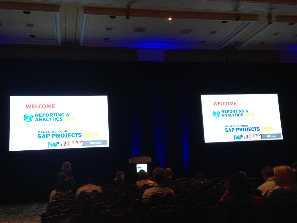 ListenToThomas's tweet image. Waiting for #projects2015  by @SAPinsider  conference to kick off!