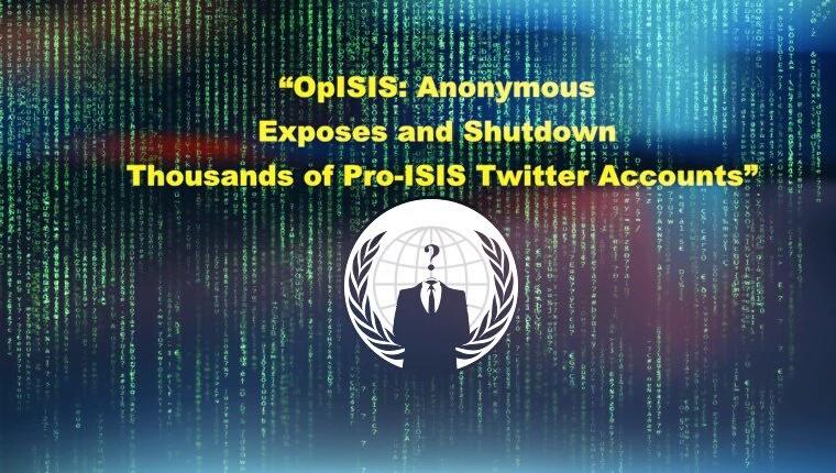Anonymous exposes and shutdowns 8824 Pro-ISIS Twitter accounts. #OpISIS #OpParis hackread.com/anonymous-expo…