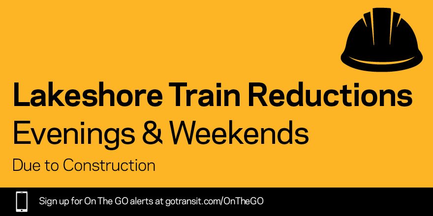 GOtransit's tweet photo. Travel advisory: No Lakeshore West service between Union and Mimico on Nov 21 and 22: https://t.co/OuifsHg9MN https://t.co/9dyx136cGs