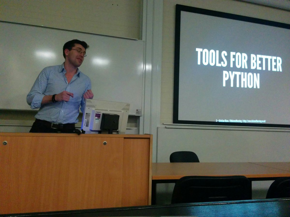 drvinceknight's tweet image. Thanks to @doismellburning for his great list of python weapons! #pydiff I really enjoyed @PyDiff this evening :)