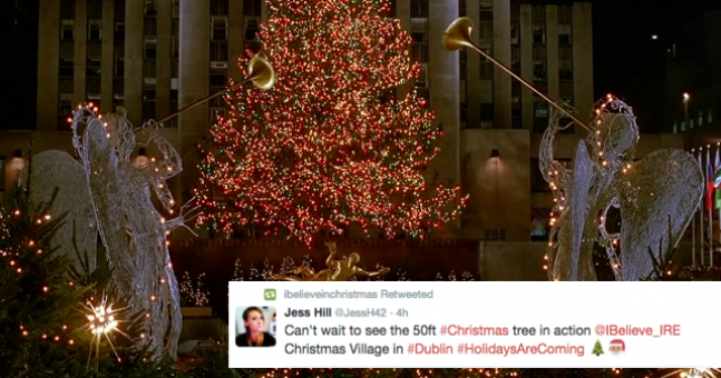 Herdotie's tweet photo. Rockefeller Christmas Tree Arrives In Dublin And We Feel Like We're In 'Home Alone 2' https://t.co/Z21eQaG1MM https://t.co/hnpU60ETB0
