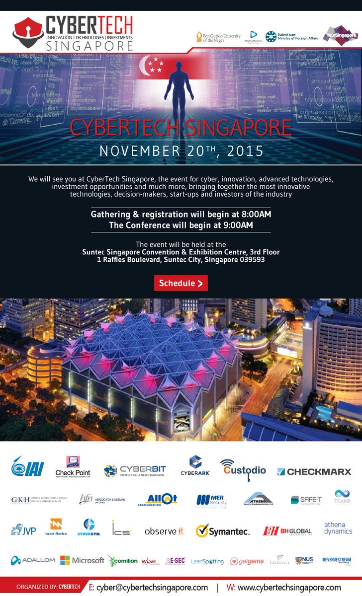 CyberCybertech's tweet image. More details and logistics for the next thrilling event #CybertechSingapore at #SuntecSingapore