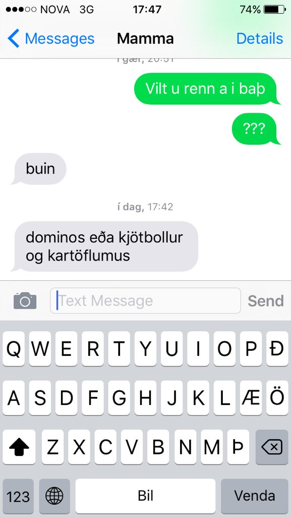 Ég vel kjötbollur takk