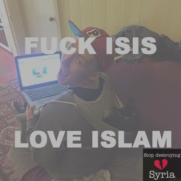 Mason_Himself's tweet photo. My take on the Facebook profile filter #fuckisis #loveislam #lovesyria https://t.co/mTHg3X8QyB