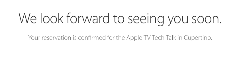 evankstone's tweet photo. Stoked! #tvOS #iOSDev #AppleTechTalk https://t.co/1PFHeyDr41