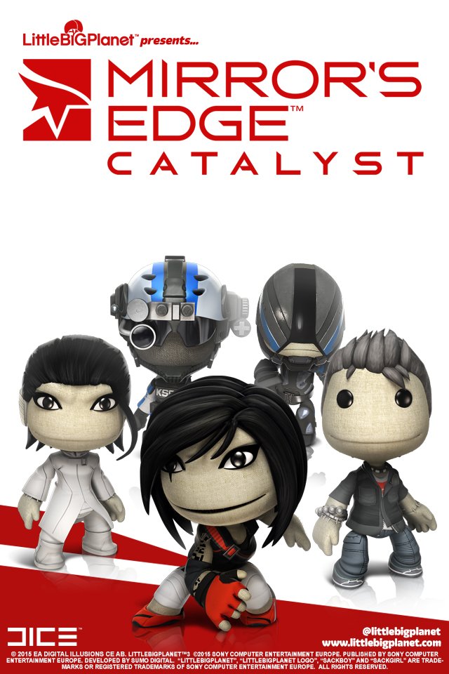 LittleBigPlanet's tweet image. Faith runs and leaps across LittleBigPlanet with the @mirrorsedge Catalyst Costume Pack! Available from today!