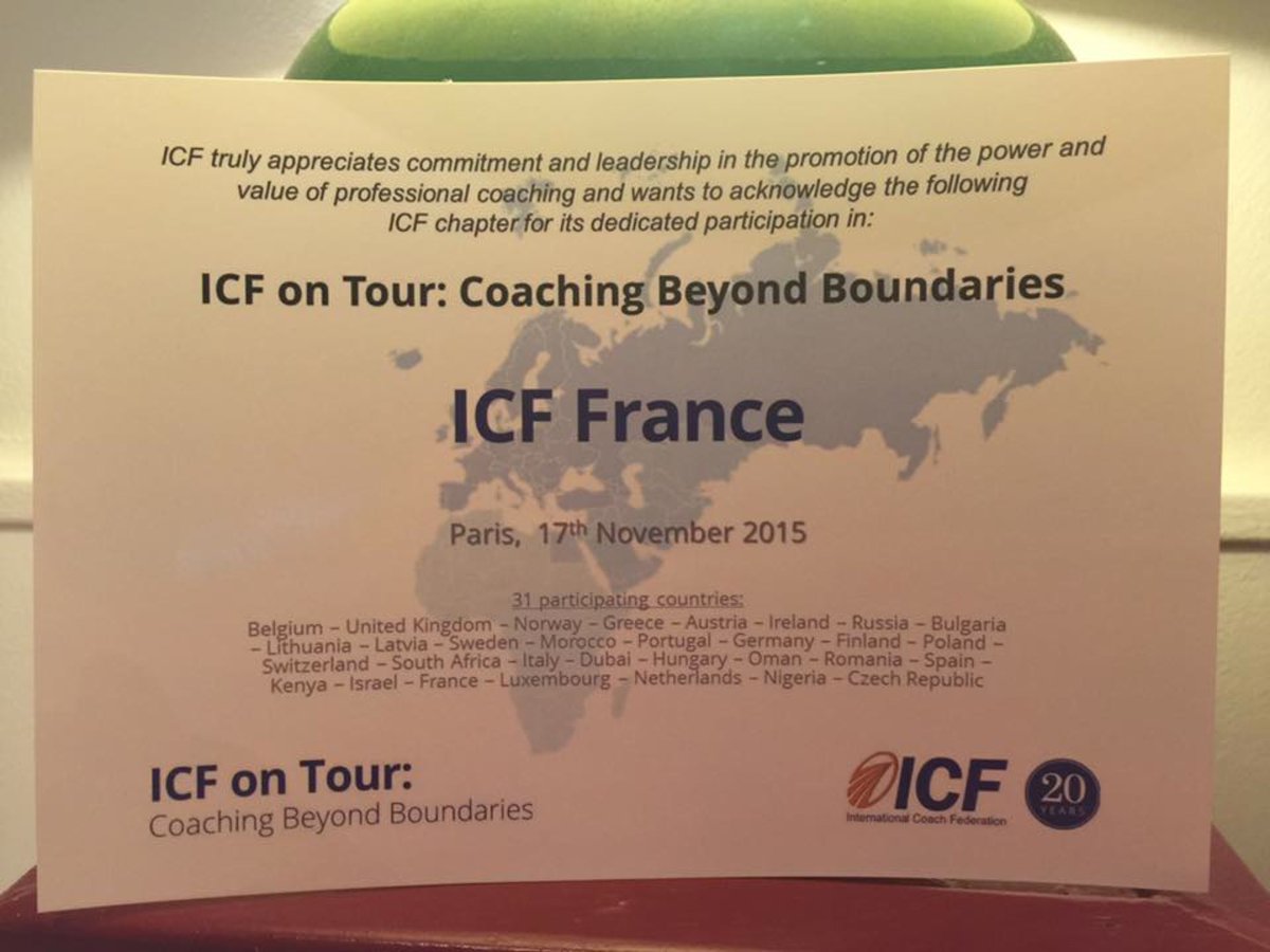 KPCoach1's tweet photo. Bravo @ICFFRANCE for your #icftour event in Paris today - part of ICF EMEA region’s celebration of 20 years of ICF https://t.co/TDcRYc9Lwd