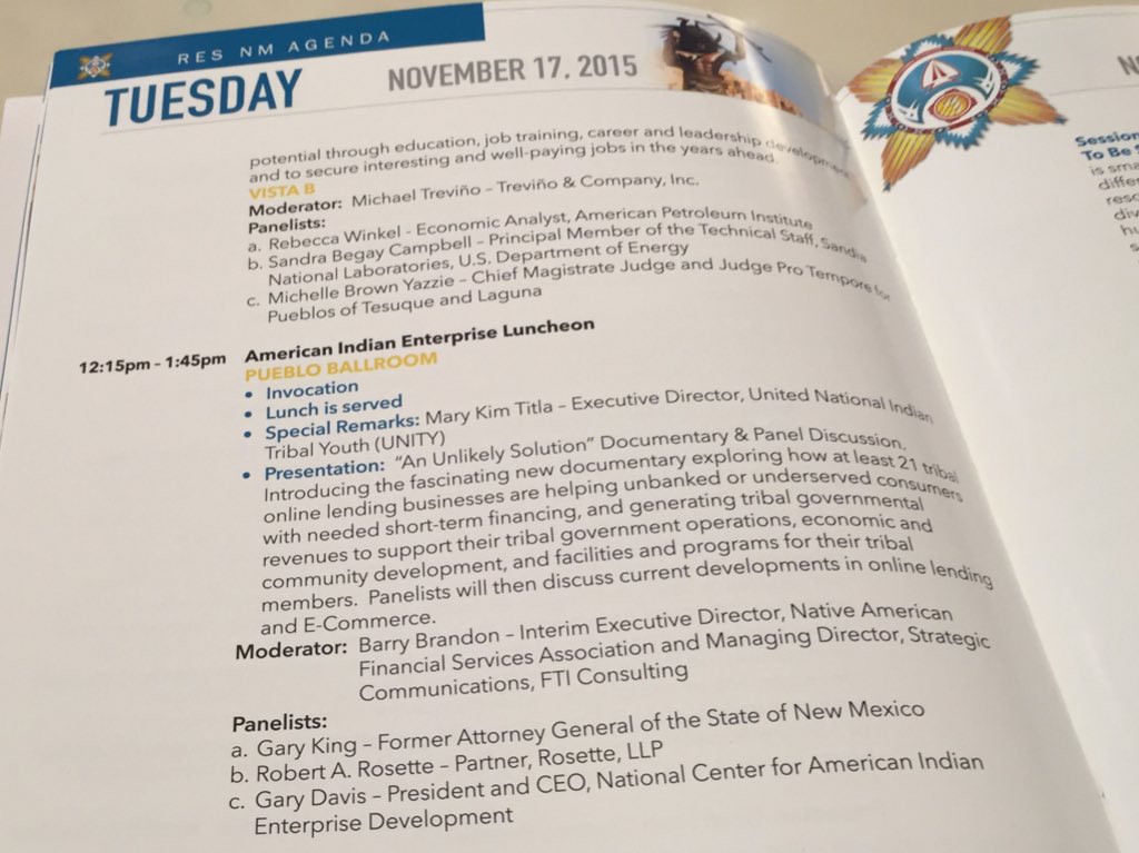 TribalEcommerce's tweet photo. We're excited to share the #AnUnlikelySolution film w/ #RESNM attendees today. #RESmeansBiz #RESNewMexico #ecommerce https://t.co/4WM1SlOLgk