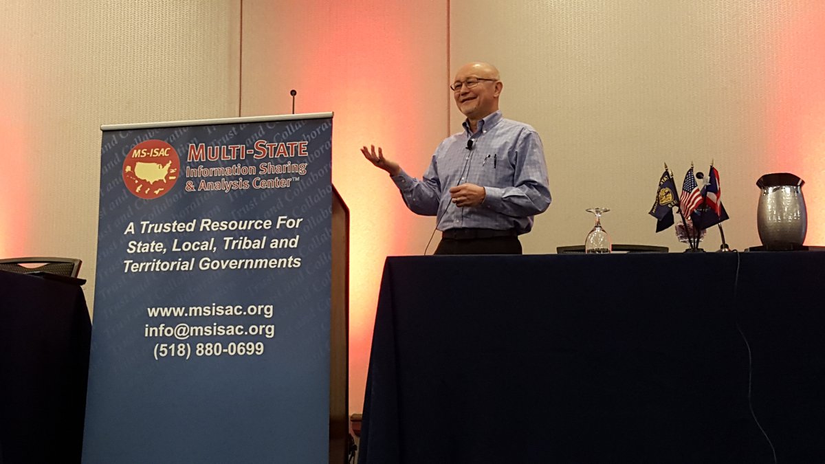 CISecurity's tweet image. CIS Sr VP, Tony Sager, presenting this morning to MS-ISAC Members on the #CriticalSecurityControls
#MSISACAnnual