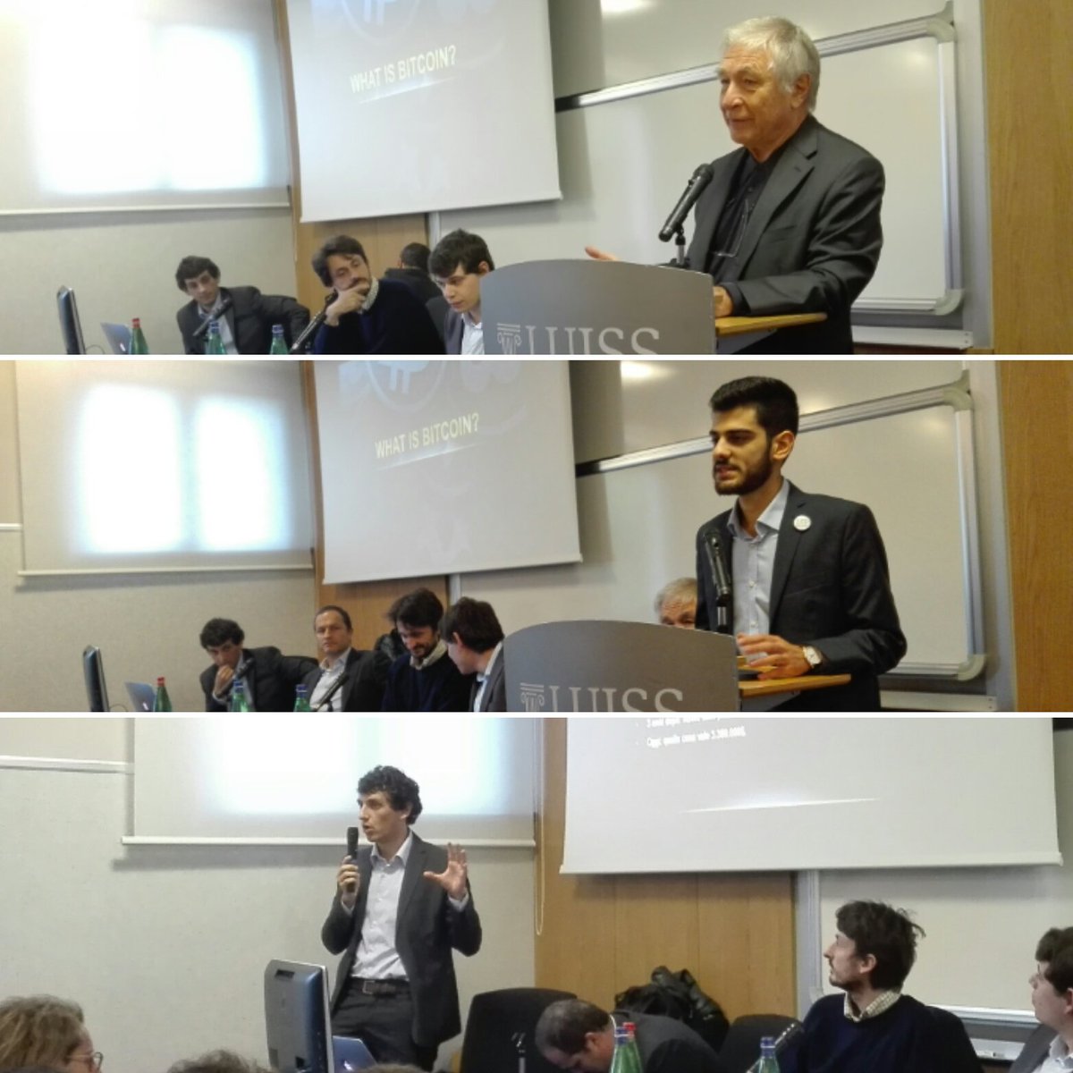 GiuliaPagano's tweet photo. #bitcoin #bitcoinLUISS #bestmoments @WalterBaffi @GLComandini @LUISSLEP @UniLUISS @Helperbit https://t.co/xaiaLp7lmG