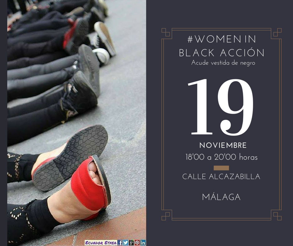 IreneGDugo's tweet photo. #Malaga | Este jueves a las 18h en C/ Alcazabilla #WomenInBlack. Contra el terrorismo machista https://t.co/ejyy3uiTJo