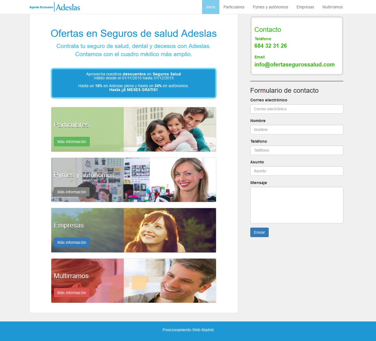 Seguros_Salud's tweet photo. Captura de pantalla de nuestra web #ofertas
#seguros de #salud que teníamos hasta ahora en https://t.co/dd723DV1uI https://t.co/qHeAKbAbJZ
