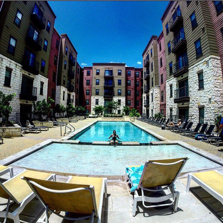 AxisWestCampus's tweet photo. #AXISWEST Poolside yoga featuring A Black Swan Studio instructor Tomorrow @ 6pm! Sign ups are in the office!🌙🏡 https://t.co/dLUTwMmzWx