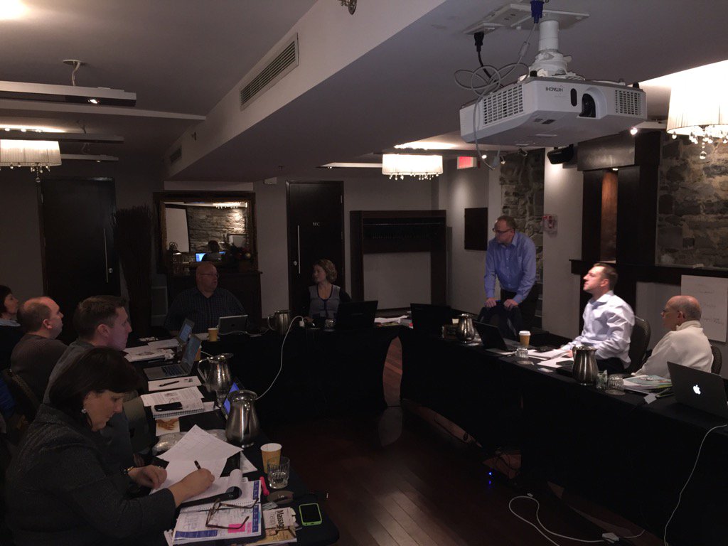 PAC_Paramedic's tweet photo. Mental Health Committee meeting in #Montreal. Finding solutions for #Paramedics. https://t.co/gMhSbos1i7