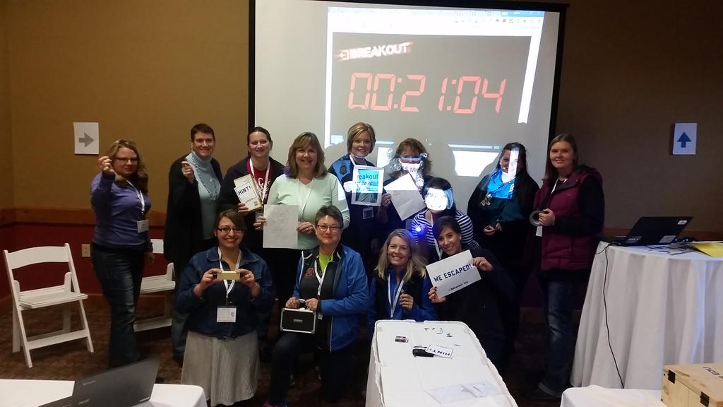 They made it out ... finally!  #mwgs #breakoutedu