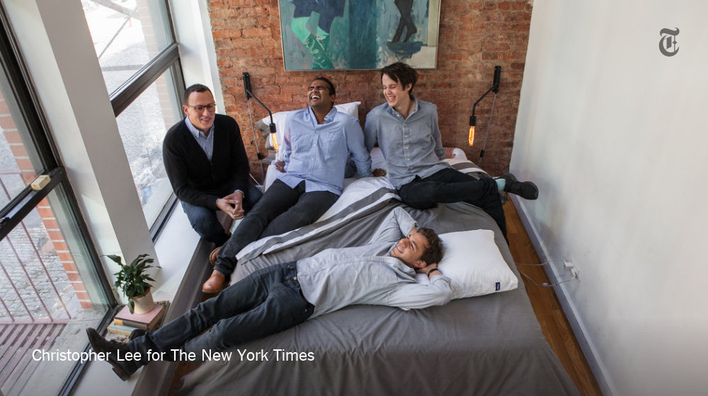 The co-founders of Casper sell one kind of mattress. Can they sell one kind of pillow? nyti.ms/1lt8Wgt