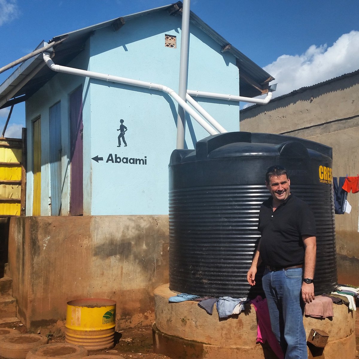 nicolanealug's tweet photo. Visiting a toilet block we built a few years ago.. still standing strong ! #sanitationsaveslives #revelationlife https://t.co/ZkOll16NnI
