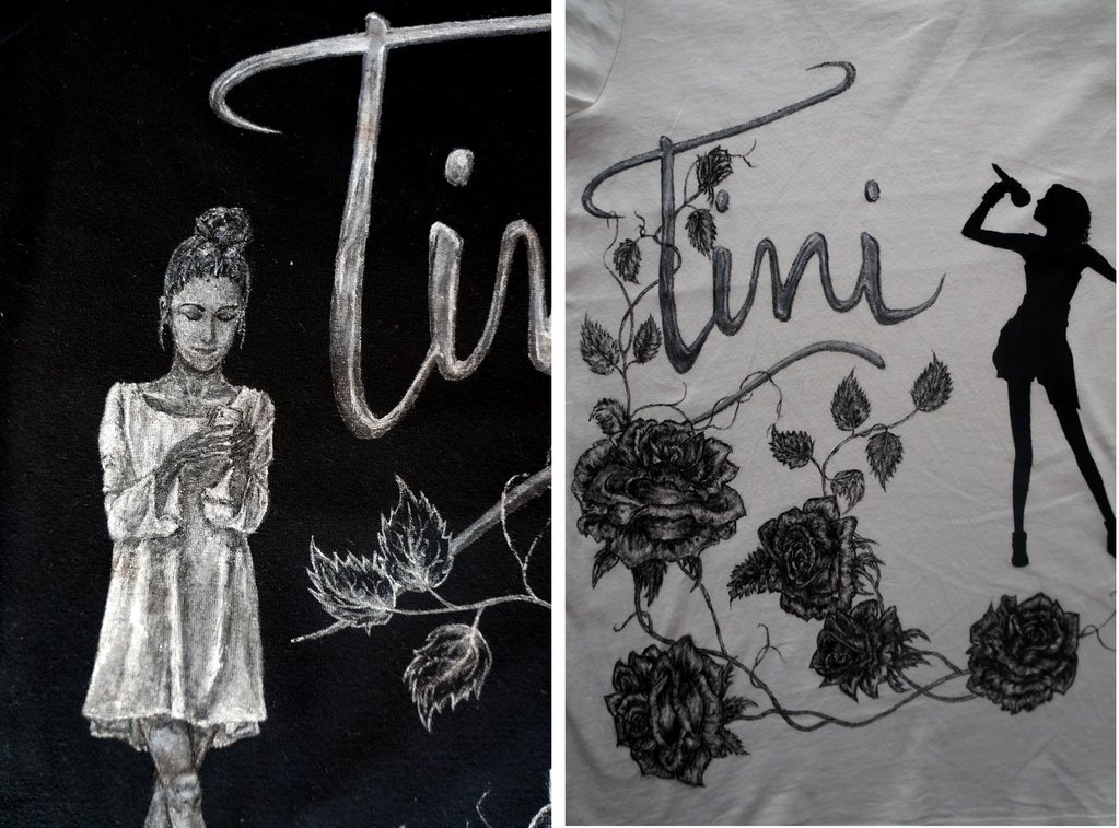 Admirandoatini's tweet photo. Mira esto @TiniStoessel 😱😱🔛💫💕 increibles remeraaaaaaas que se hizo una chica por vos 😊💗💖💕🌹 https://t.co/iuaulLCgfp