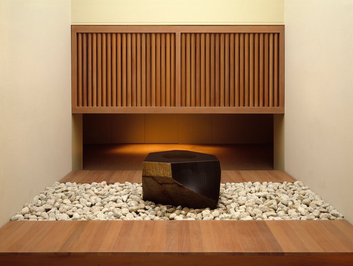 metmuseum's tweet photo. Happy birthday to Isamu Noguchi. See his “Water Stone” during your next visit to the Met. https://t.co/jSdIu4kjjR https://t.co/nCWQ6Cj2NH