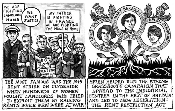 100 years ago today this fight was won. #SocialistWomen #RentStrikes