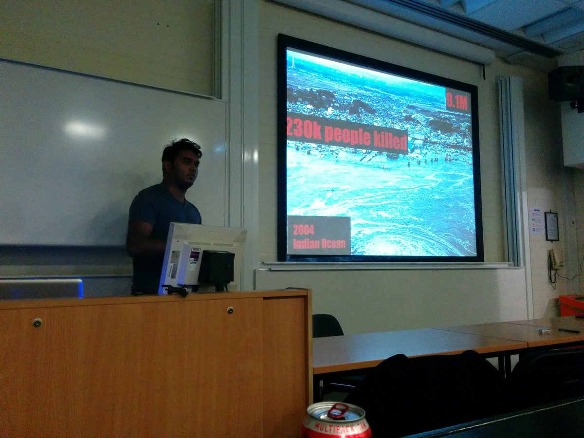 drvinceknight's tweet image. Really enjoyed listening to @girishkumarkh's talk about landslides. Great example of use of oss. #pydiff